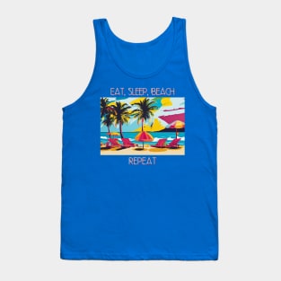 Eat, Sleep, Beach, Repeat Tank Top